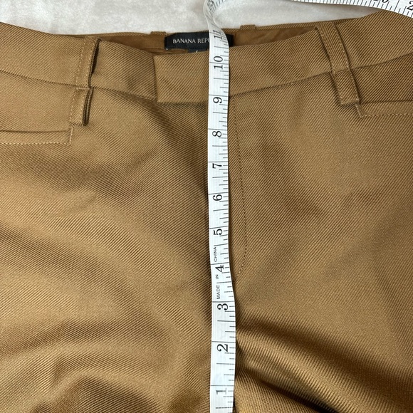 Banana Republic Wool Caramel Wide Leg Trousers Sz 6 NWT Quiet Luxury Classic Fit - Picture 9 of 10